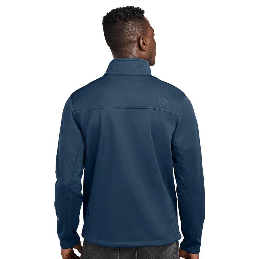 The North Face Men's Shady Blue Chest Logo Ridgewall Softshell Jacket